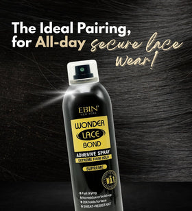 EBIN NEW YORK Wig Glue Adhesive Spray with application instructions