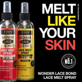EBIN NEW YORK Wonder Lace Bond Melt Spray side view with cap