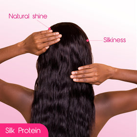 EBIN NEW YORK Wonder Wig Solution Leave-In Conditioner Spray with application drop