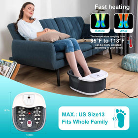 ECARBME Foot Spa Bath Massager control panel close-up