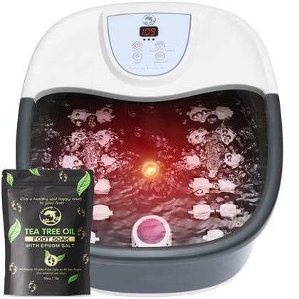 ECARBME Foot Spa Bath Massager front view with control panel