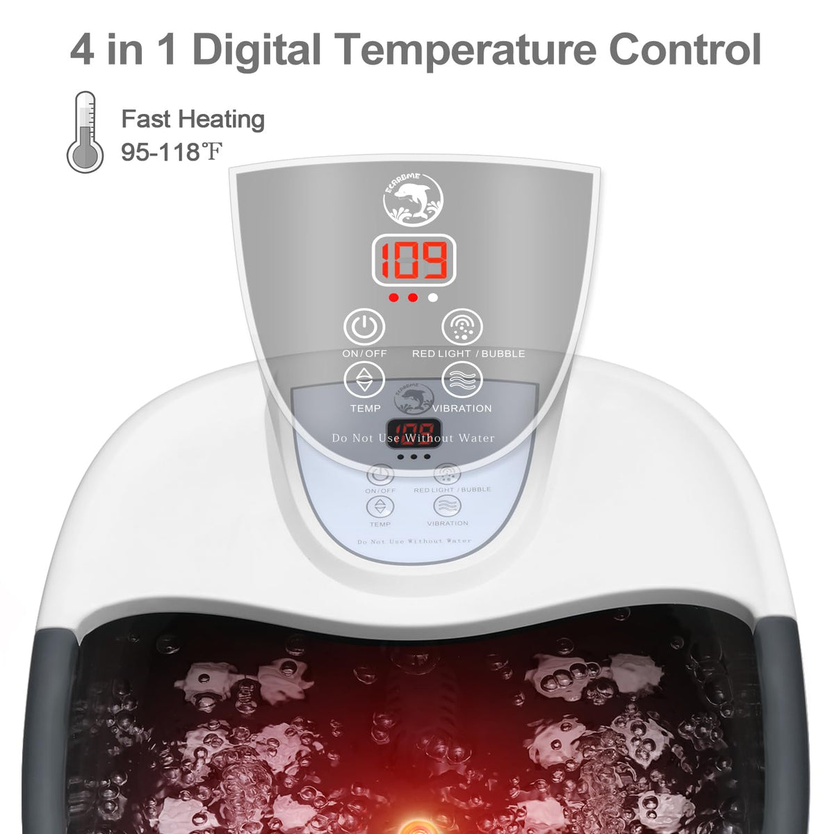 ECARBME Foot Spa Bath Massager in a relaxing home setting
