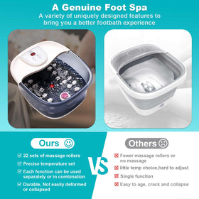 ECARBME Foot Spa Bath Massager in a relaxing setting