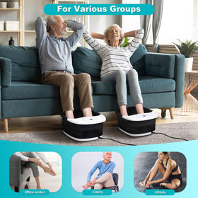 ECARBME Foot Spa Bath Massager with pumice stone accessory