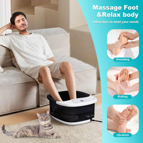 ECARBME Foot Spa Bath Massager with tea tree oil Epsom salt package