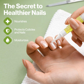 ECCO PURE Cuticle Oil Pen applied to cuticle area