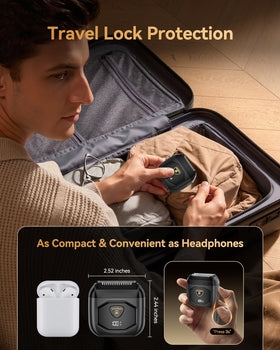 EchoByte shaver with detachable magnetic head
