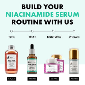 Eclat Skincare Niacinamide Serum 12% in bathroom setting