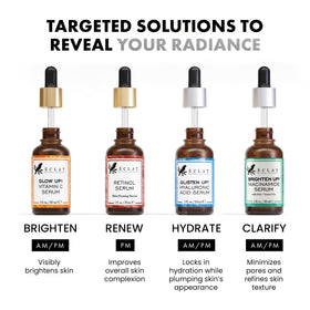 Eclat Skincare Niacinamide Serum 12% with ingredients display