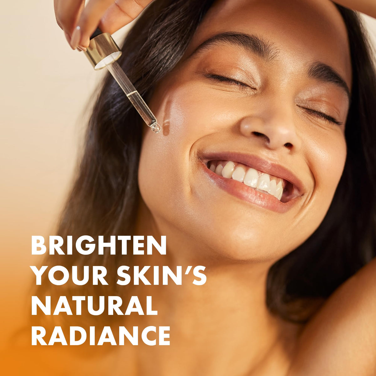Eclat Skincare Vitamin C Serum application on face