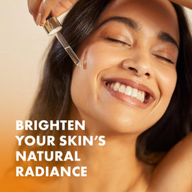 Eclat Skincare Vitamin C Serum application on face