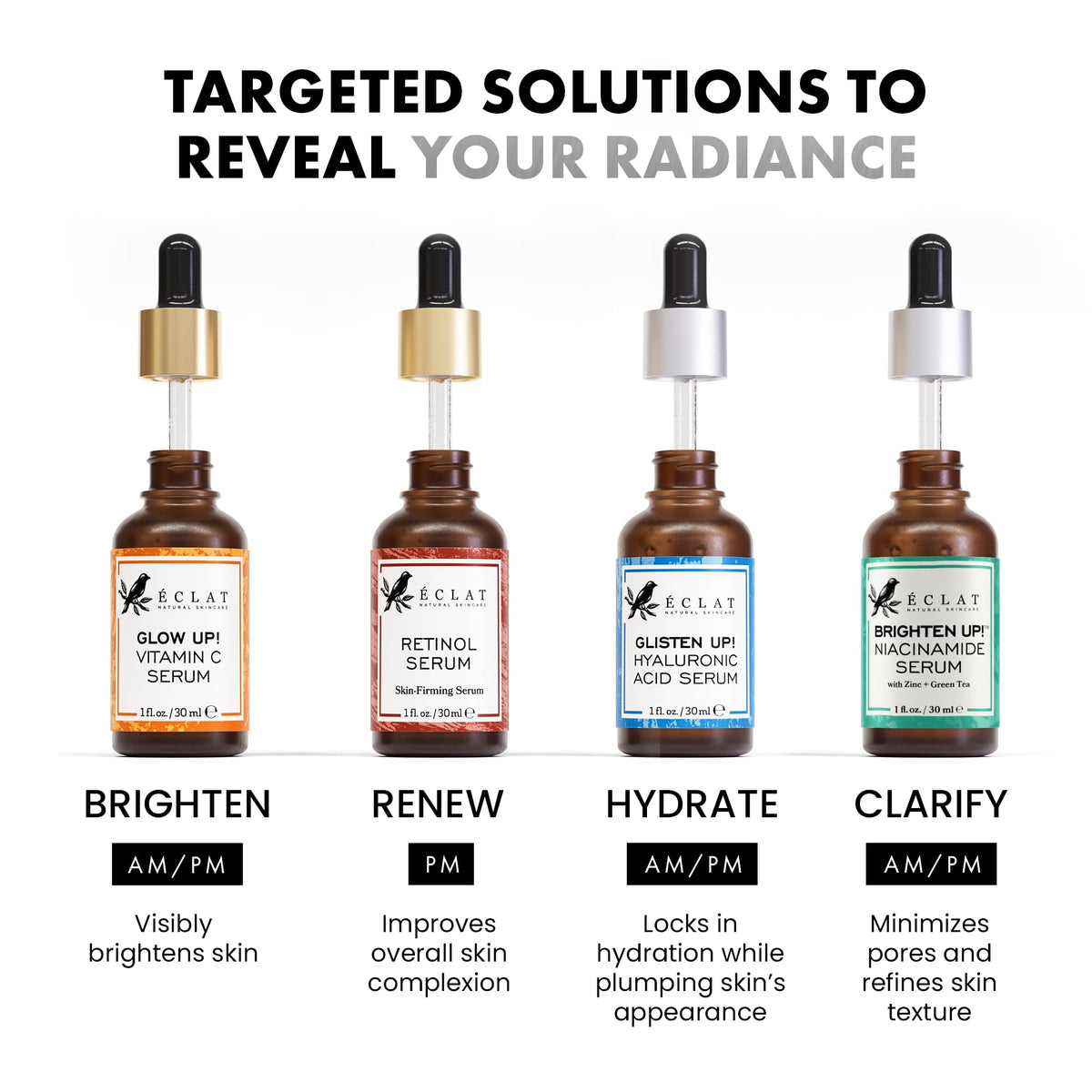 Eclat Skincare Vitamin C Serum in lifestyle setting