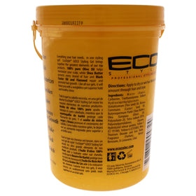 Eco Style Gel 80 oz back view showing usage instructions