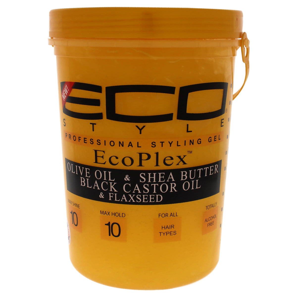 Eco Style Gel 80 oz front view with olive oil and shea butter ingredients
