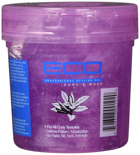 Eco Style Hair Gel 16 Oz back view with ingredient list