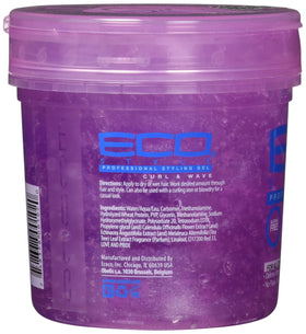 Eco Style Hair Gel 16 Oz in a bathroom setting
