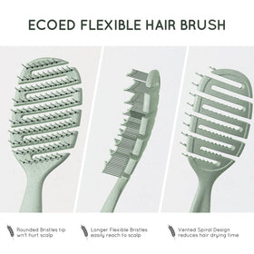ecoed Detangler Hairbrush in lifestyle setting