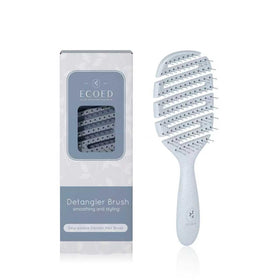 ecoed Vented Detangling Brush front view in blue