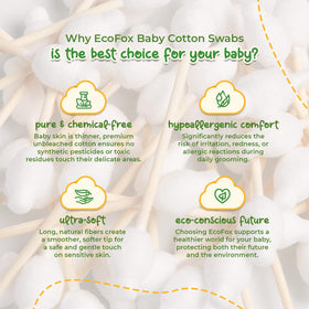 EcoFox Baby Cotton Swabs ecological packaging design