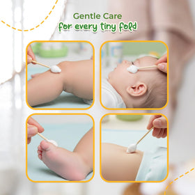 EcoFox Baby Cotton Swabs in biodegradable packaging