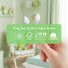 EcoFox Baby Cotton Swabs usage scenario for baby care