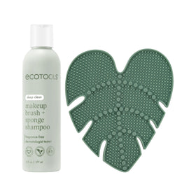 EcoTools Brush Cleaner Mat front view with textured surface
