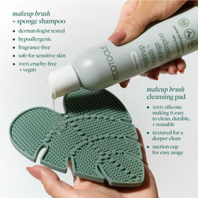 EcoTools Brush Cleaner Mat suction base for stability