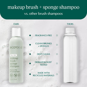 EcoTools Brush + Sponge Shampoo pouring out