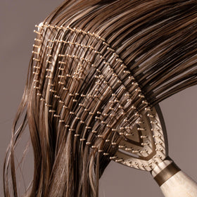 EcoTools Fine Hair Detangler brush packaging made from compostable paper