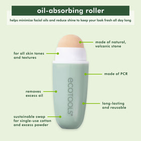 EcoTools Oil Absorbing Facial Roller in travel case