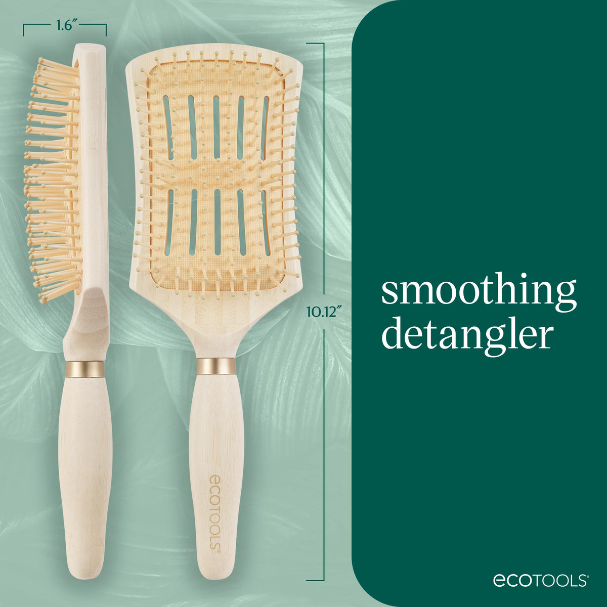 EcoTools Smoothing Detangler Paddle Brush in lifestyle setting