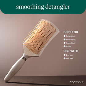 EcoTools Smoothing Detangler Paddle Brush with bamboo handle