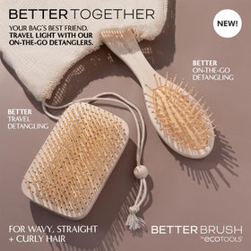 EcoTools Travel Detangler Hairbrush heat resistant feature