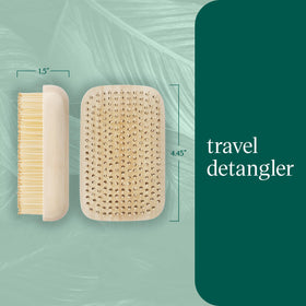 EcoTools Travel Detangler Hairbrush palm-sized for easy handling