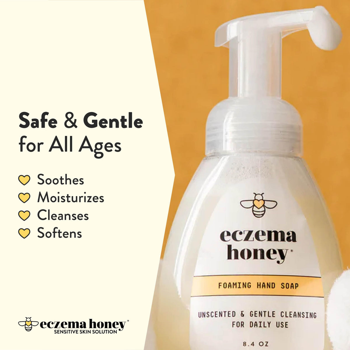 ECZEMA HONEY Gentle Foaming Hand Soap with organic ingredients