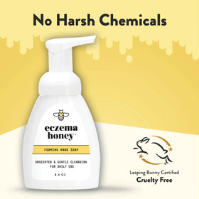 ECZEMA HONEY soap in a bathroom setting