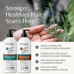 EDENIKA BOTANICALS Rosemary Conditioner front view with label
