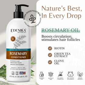 EDENIKA BOTANICALS Rosemary Oil Conditioner in bathroom setting