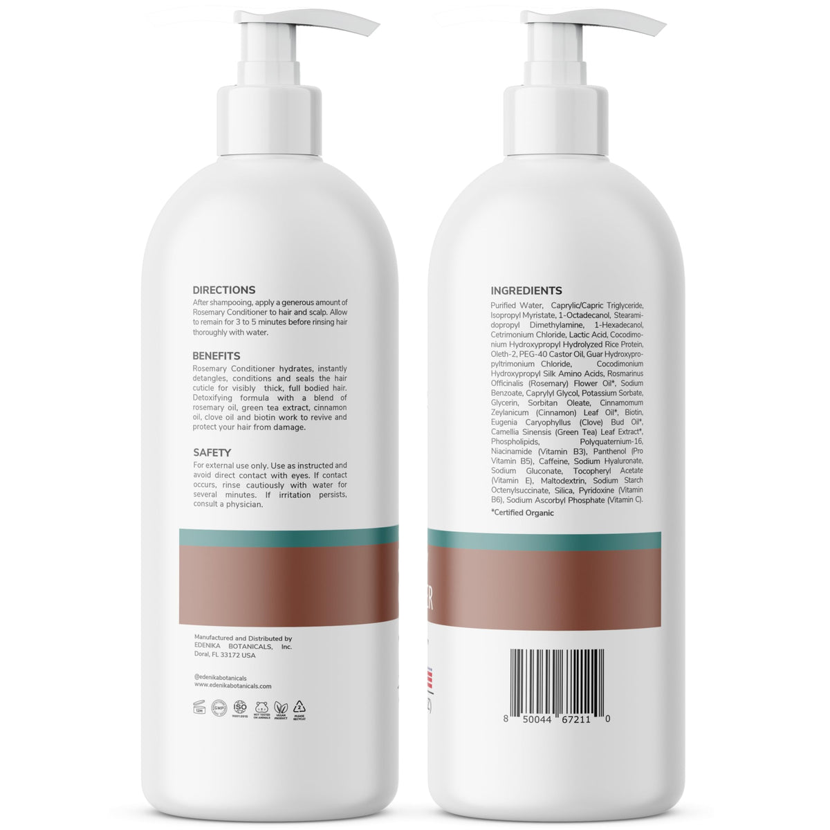 EDENIKA BOTANICALS Rosemary Oil Conditioner with other hair care products