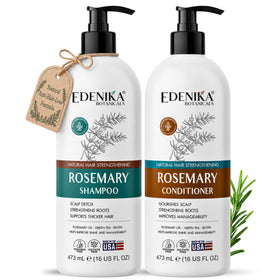 EDENIKA BOTANICALS Rosemary Shampoo front view with label