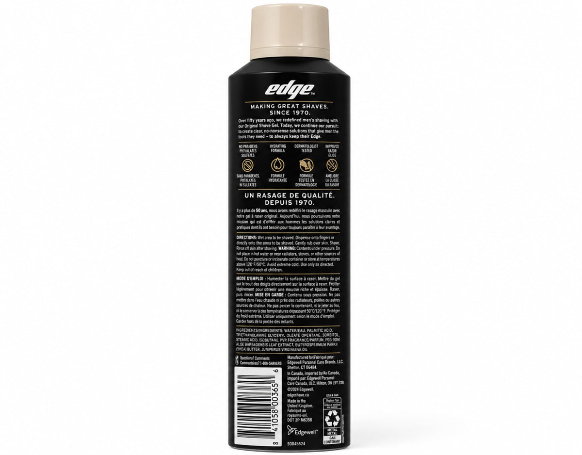 Edge Cedarwood & Shea Butter Shave Gel with shaving brush