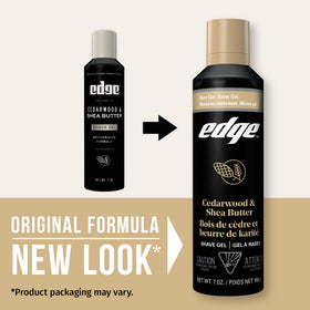 Edge Shave Gel for Men Cedarwood and Shea Butter 7oz side view