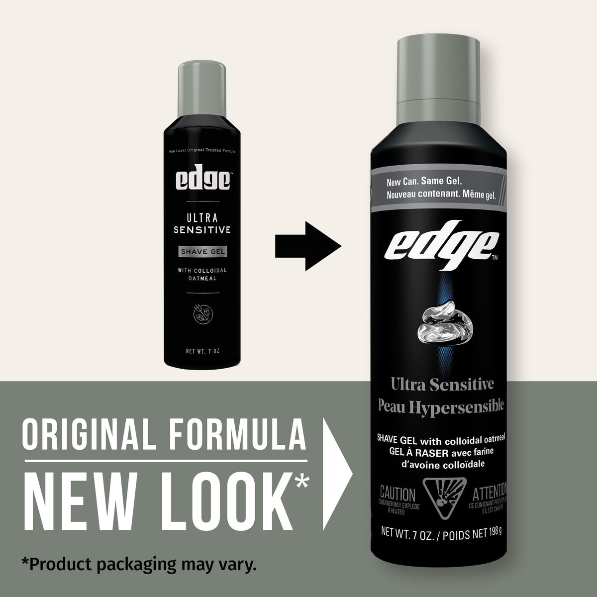 Edge Shaving Gel for Men 7 oz back view