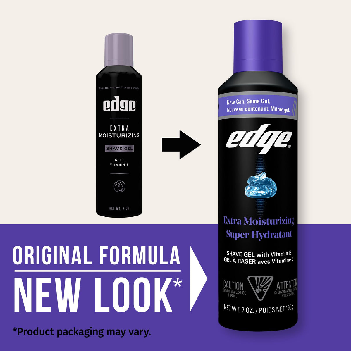 Edge Shaving Gel for Men 7 oz back view