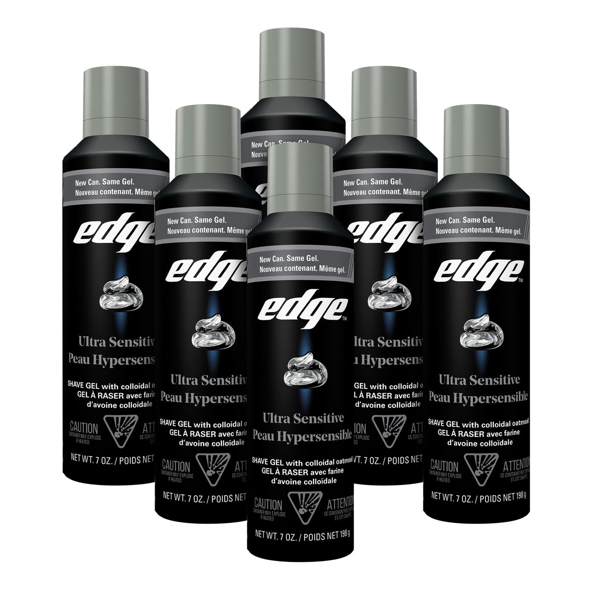 Edge Shaving Gel for Men 7 oz front view