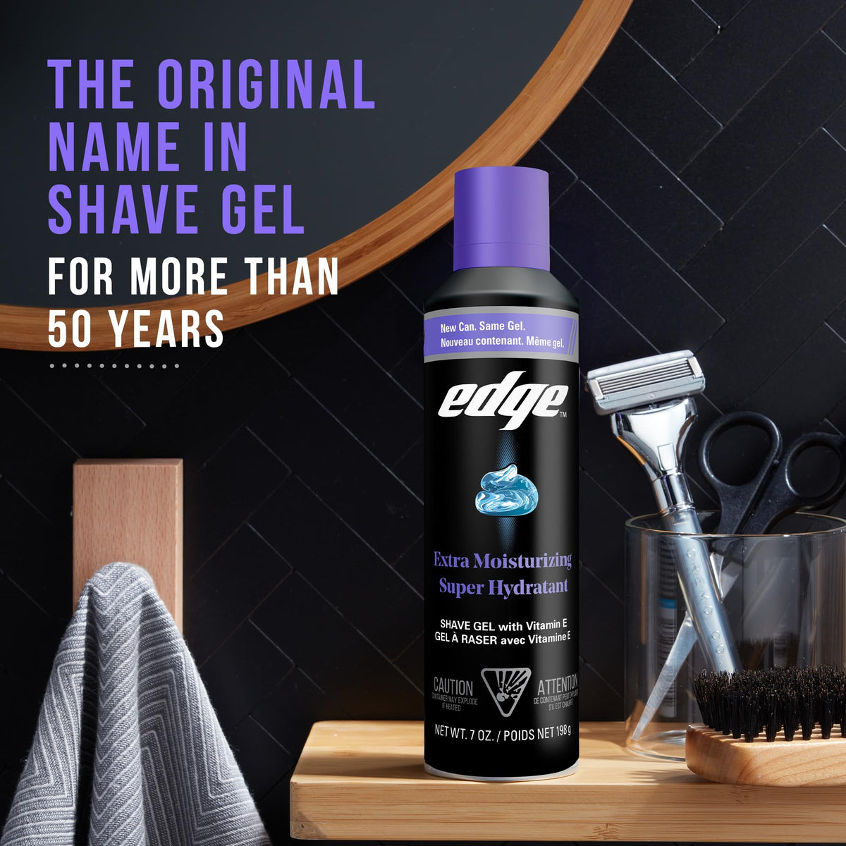 Edge Shaving Gel for Men 7 oz packaging