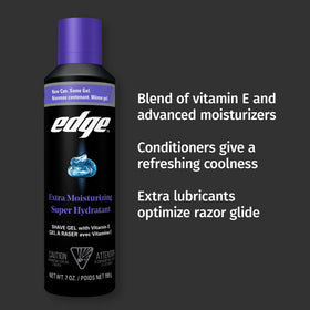 Edge Shaving Gel for Men 7 oz side view