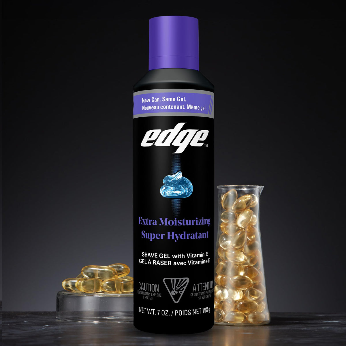 Edge Shaving Gel for Men 7 oz with razor
