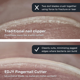 EDJY Fingernail Cutter collection compartment for nail cuttings