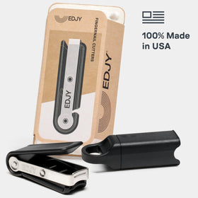 EDJY Fingernail Cutter side view showing ergonomic design